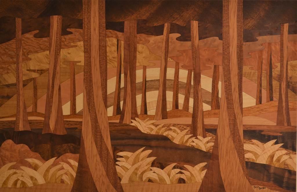 Marquetry For Sale Miller Woodworks   Second Forest 1 